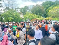 Polresta Manado Amankan Debat Publik Calon Bupati dan Wakil Bupati Bolaang Mongondow Timur.