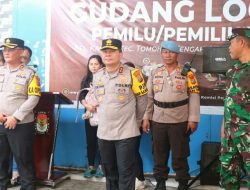 Kapolda Cek Kesiapan Pemungutan Suara di Kota Tomohon.
