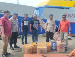 Polsek Pelabuhan Manado Gelar Razia Miras dan Barang Berbahaya, Amankan 125 Liter Cap Tikus.