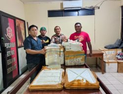 Polsek Pelabuhan Manado Amankan 100 Liter Miras Ilegal dalam Operasi di Kawasan Pelabuhan.