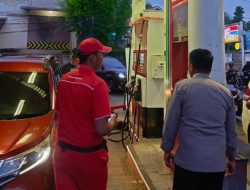 Polsek Mapanget Intensif Pantau dan Awasi Distribusi BBM di SPBU Wilayah Mapanget.