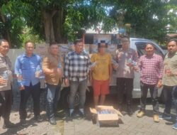 Polsek Malalayang Ungkap Pengiriman Miras Cap Tikus Kemasan Plastik, Amankan 2.469 Botol.