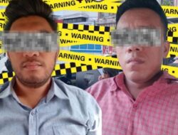 Polresta Manado Amankan Dua Debt Collector di Depan Pasar Kalasey.