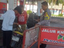 Antisipasi Penyalahgunaan BBM Bersubsidi, Polsek Tuminting Gelar Patroli di Sejumlah SPBU.