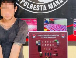 Satresnarkoba Polresta Manado Ungkap Peredaran Sabu di Teling Atas, 14 Paket Diamankan.
