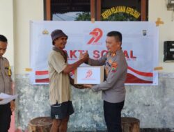Polsek Tikala Gelar Bhakti Sosial dalam Rangka HUT Bhayangkara ke-79, Salurkan Sembako kepada Warga Kurang Mampu.