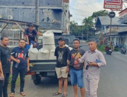 Polsek Maesa Berhasil Amankan Barang Bukti 5 Karung Beras yang Dicuri di Atas Mobil Truck.